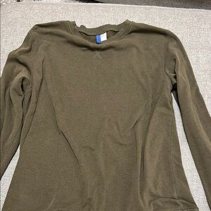 H&M Olive Green Crewneck Sweater